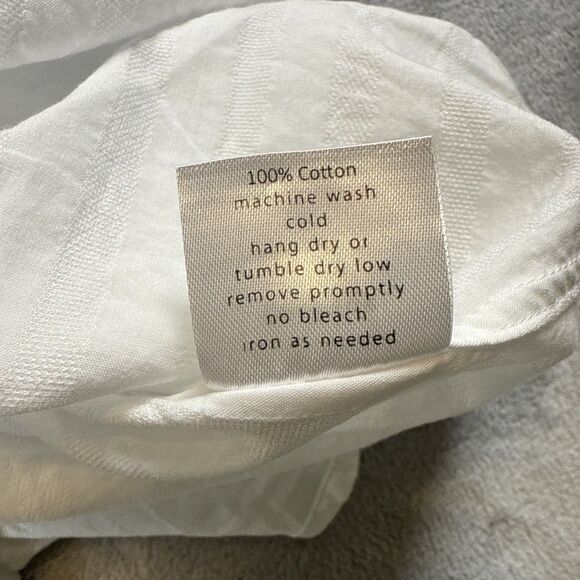 Teddy Stratford Men's M White Hidden Zip + Button Up Shirt Long Sleeve Slim Fit - Picture 7 of 9